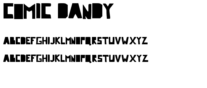 Comic Dandy font